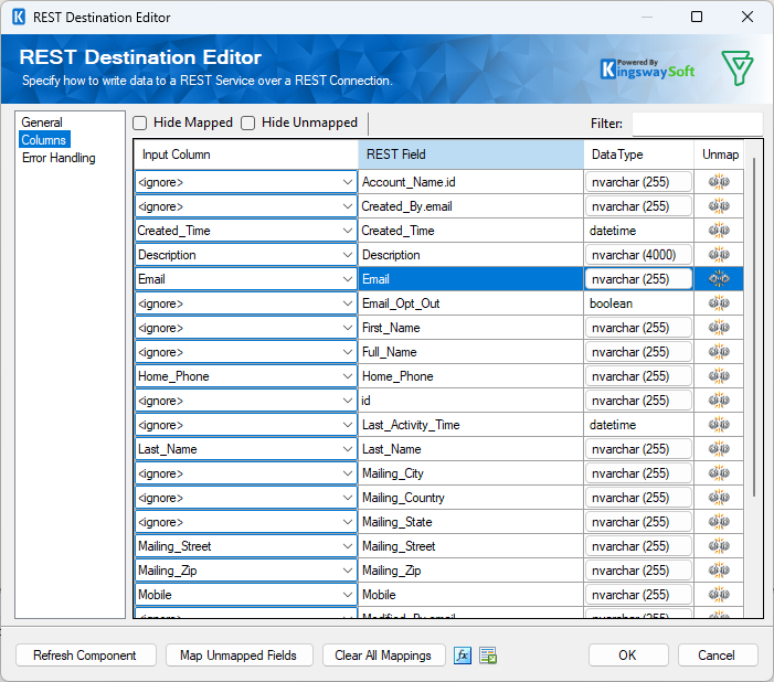 Zoho Bigin Destination component - Columns.png